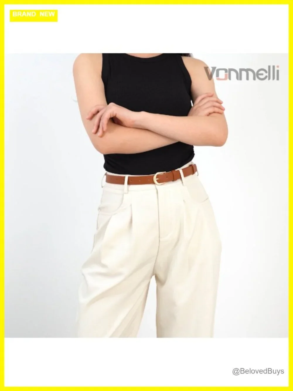 4 Pack Women's Thin Faux Leather Belts Skinny Waist Belts with Gold Buckle